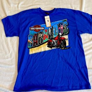 Harley-Davidson Barbados t-shirt Blue size L *NWT*